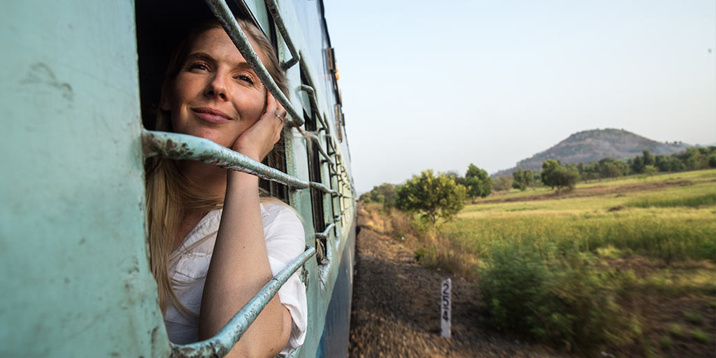 Safety measures for lonely female travellers on train